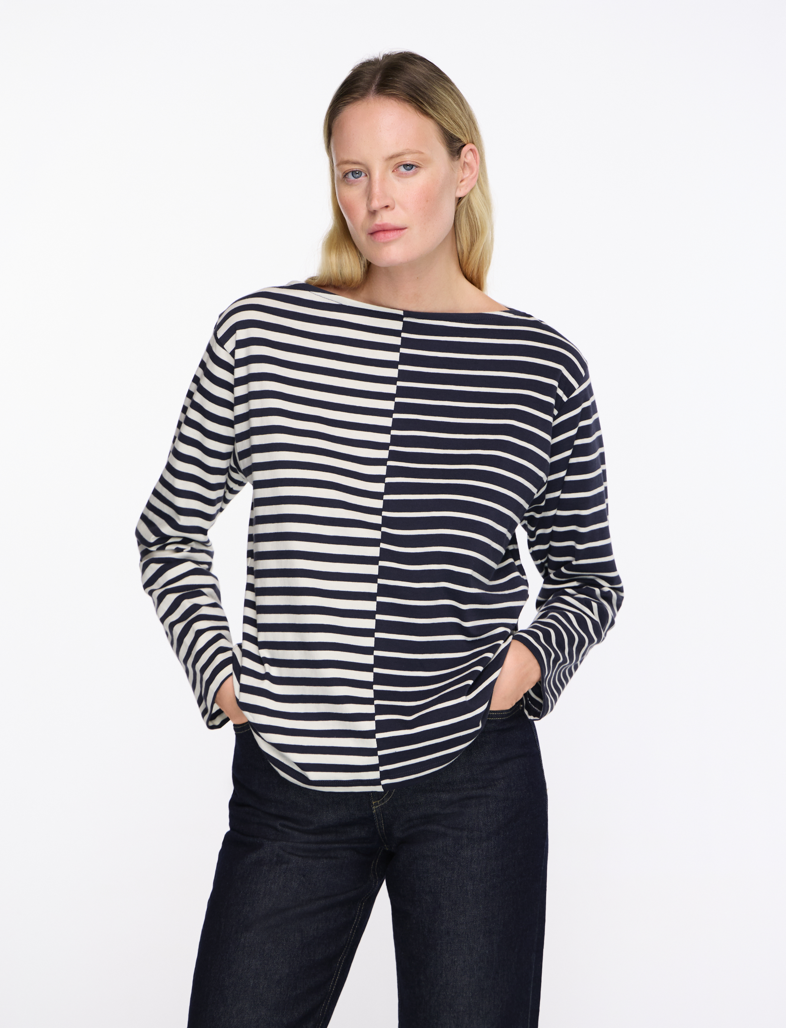 Mads Nørgaard Soft Single Silke Tee Ls blusar dam – bild 5