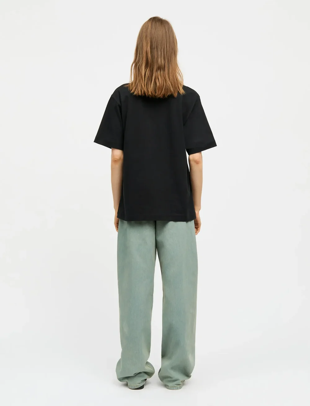 Mads Nørgaard - Cotton Jersey Dassel Tee - t-shirts - black - 2