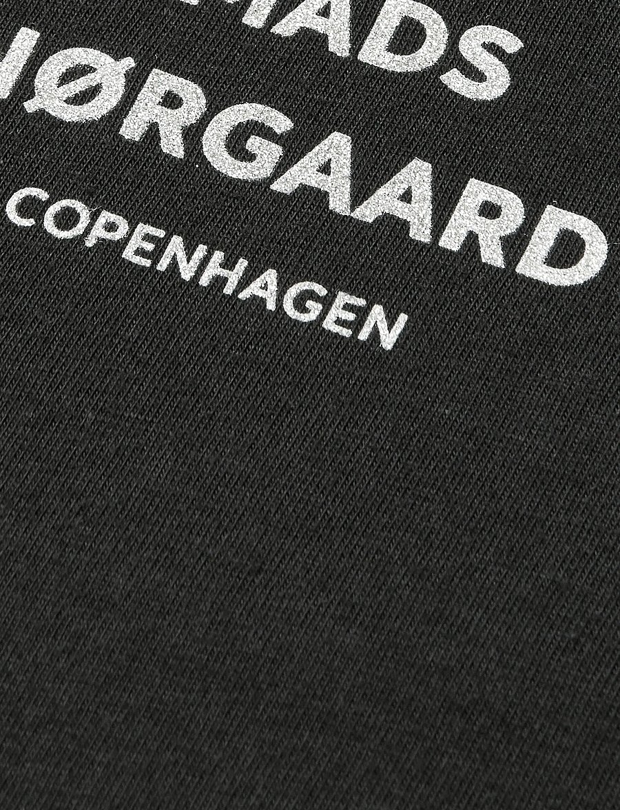 Mads Nørgaard - Cotton Jersey Dassel Tee - t-shirts - black - 3