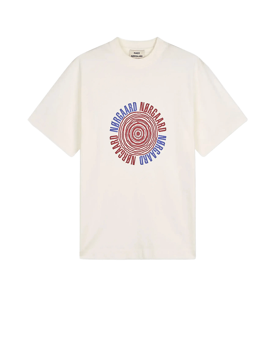 Mads Nørgaard - Cotton Jersey Dassel Tee - t-shirts - snow white - 1