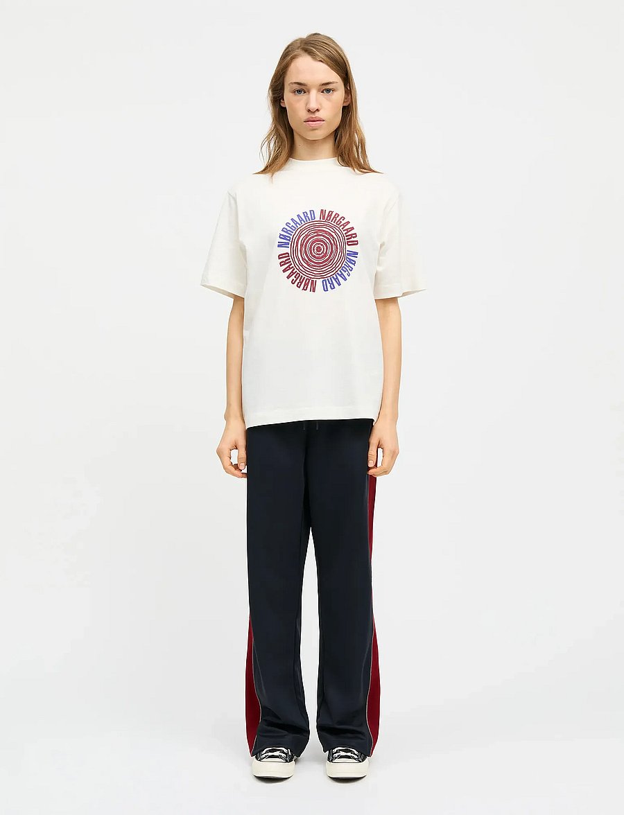 Mads Nørgaard - Cotton Jersey Dassel Tee - t-shirts - snow white - 0