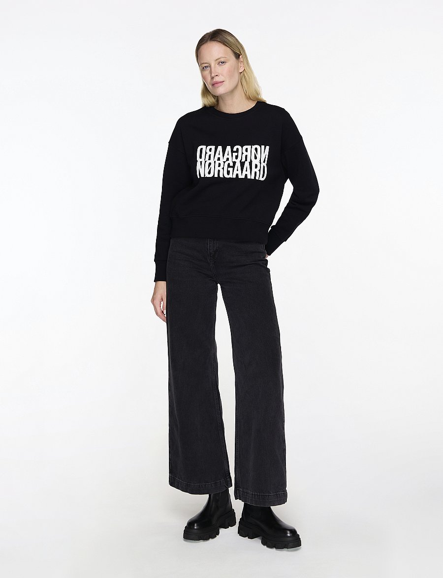 Mads Nørgaard - Original Sweat Tilvina Sweatshirt - fashion trends - black - 2