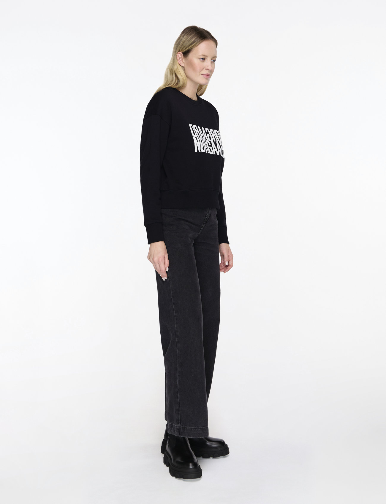 Mads Nørgaard - Original Sweat Tilvina Sweatshirt - mode trends - black - 3