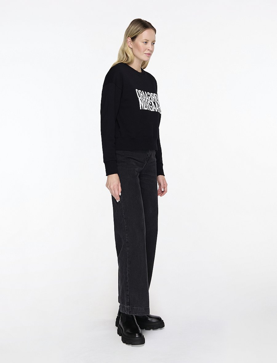 Mads Nørgaard - Original Sweat Tilvina Sweatshirt - fashion trends - black - 3