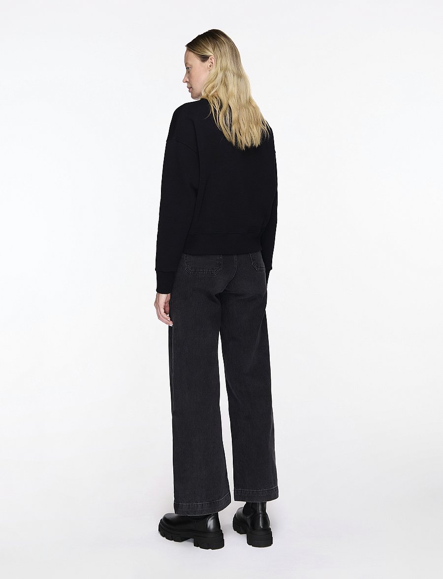 Mads Nørgaard - Original Sweat Tilvina Sweatshirt - fashion trends - black - 4