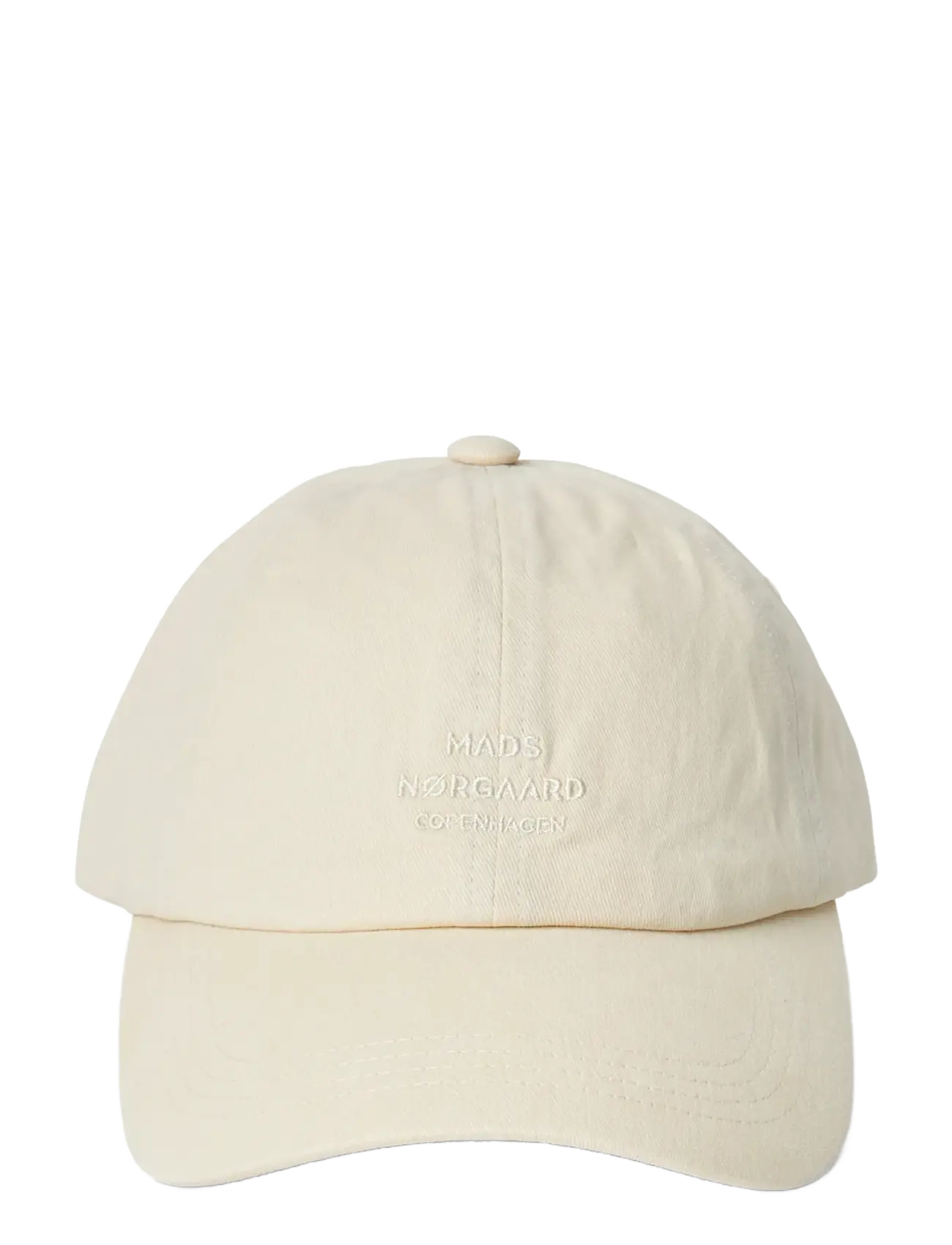 Mads Nørgaard Soft Twill Cash Cap, One Size, Headwear, Creme - Caps, Männerswear