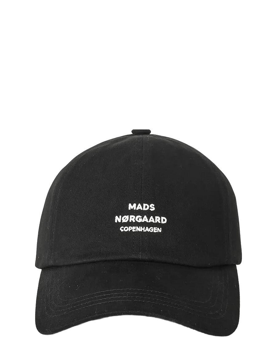 Mads Nørgaard - Soft Twill Cash Cap - kappen - black - 0