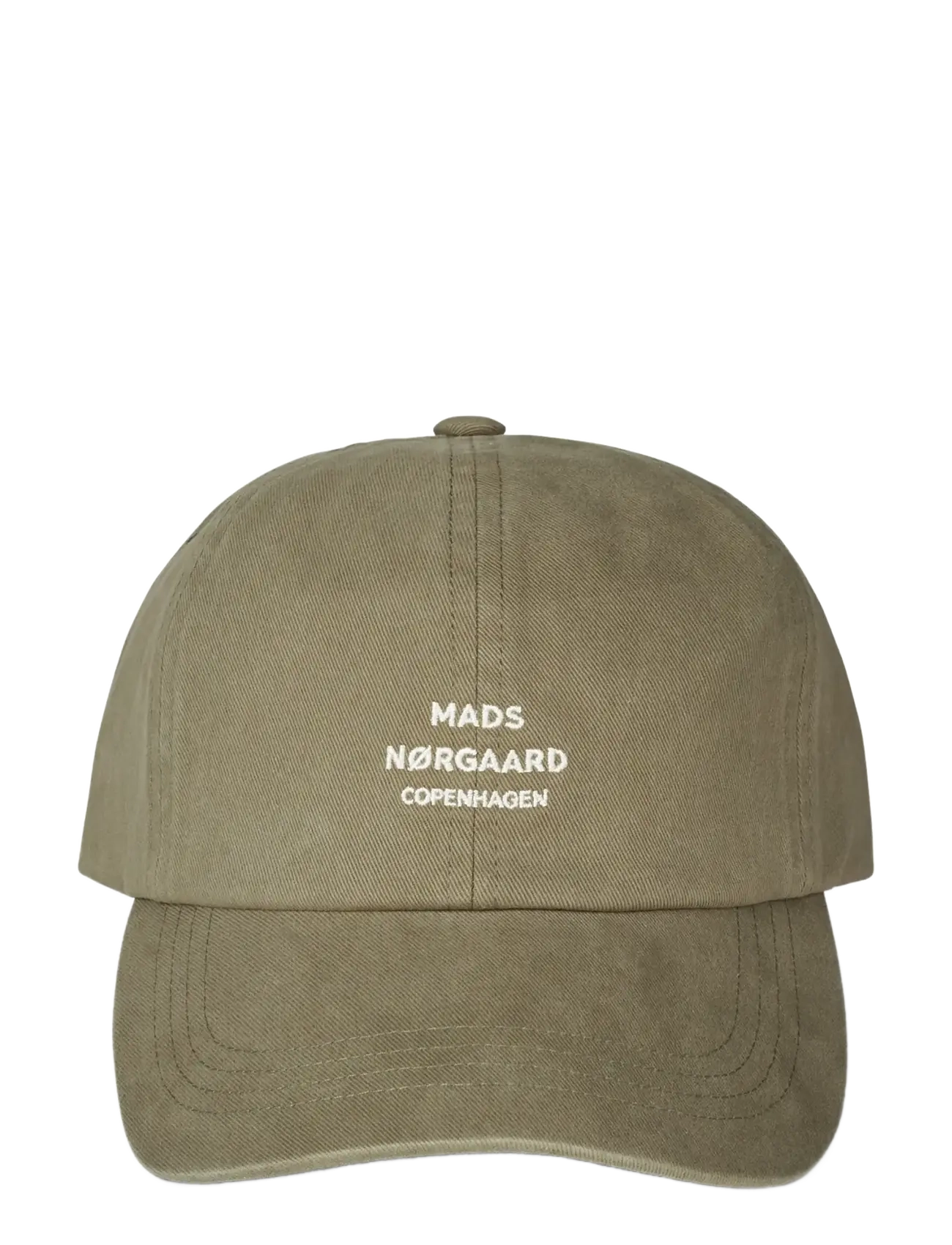Mads Nørgaard Soft Twill Cash Cap, One Size, Headwear, Khakigrün - Caps, Männerswear