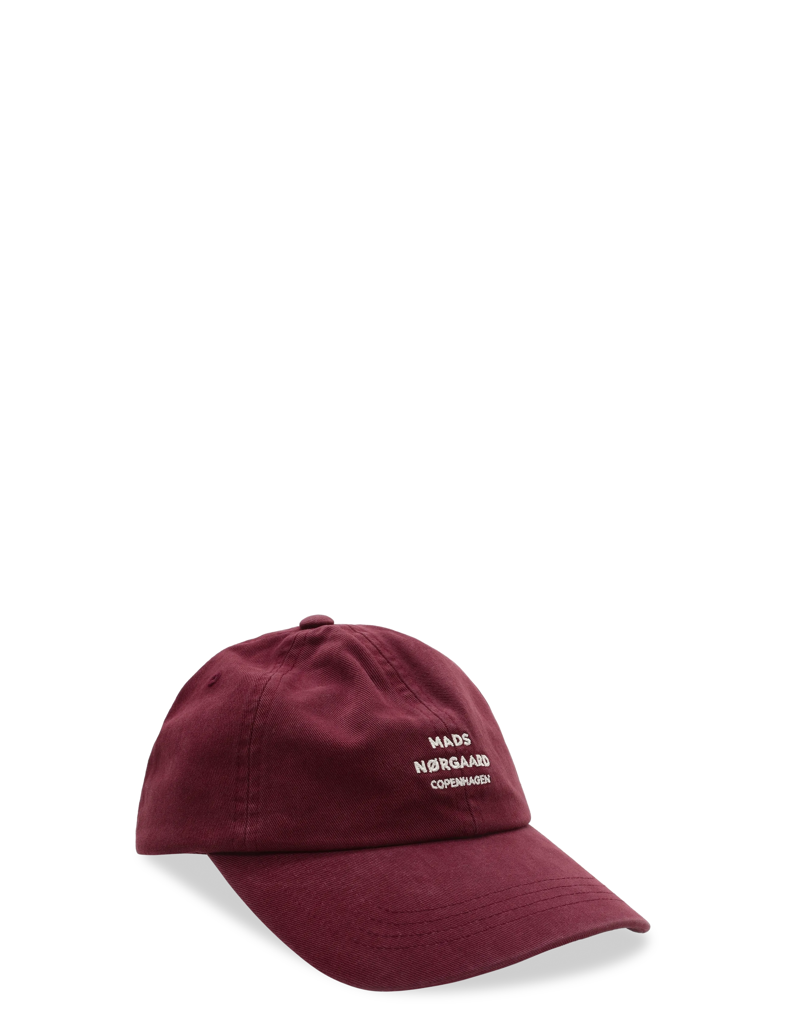Mads Nørgaard Soft Twill Cash Cap - Mads Nørgaard - WINETASTING / burgundy