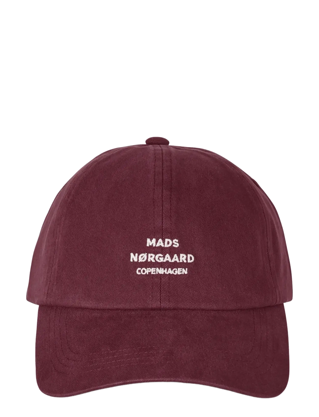 Mads Nørgaard Soft Twill Cash Cap - Kappen - WINETASTING / burgundy