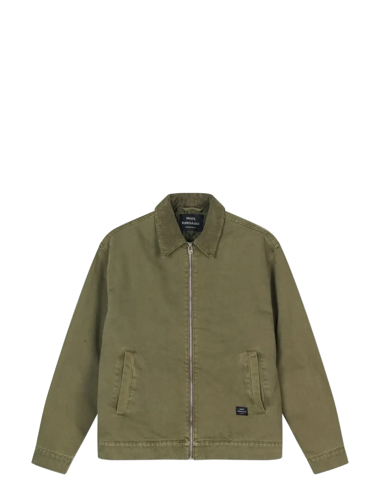 Mads Nørgaard Soil Denim  Norton Padded Jacket - Jeansjacken - FOUR LEAF CLOVER / khaki/green
