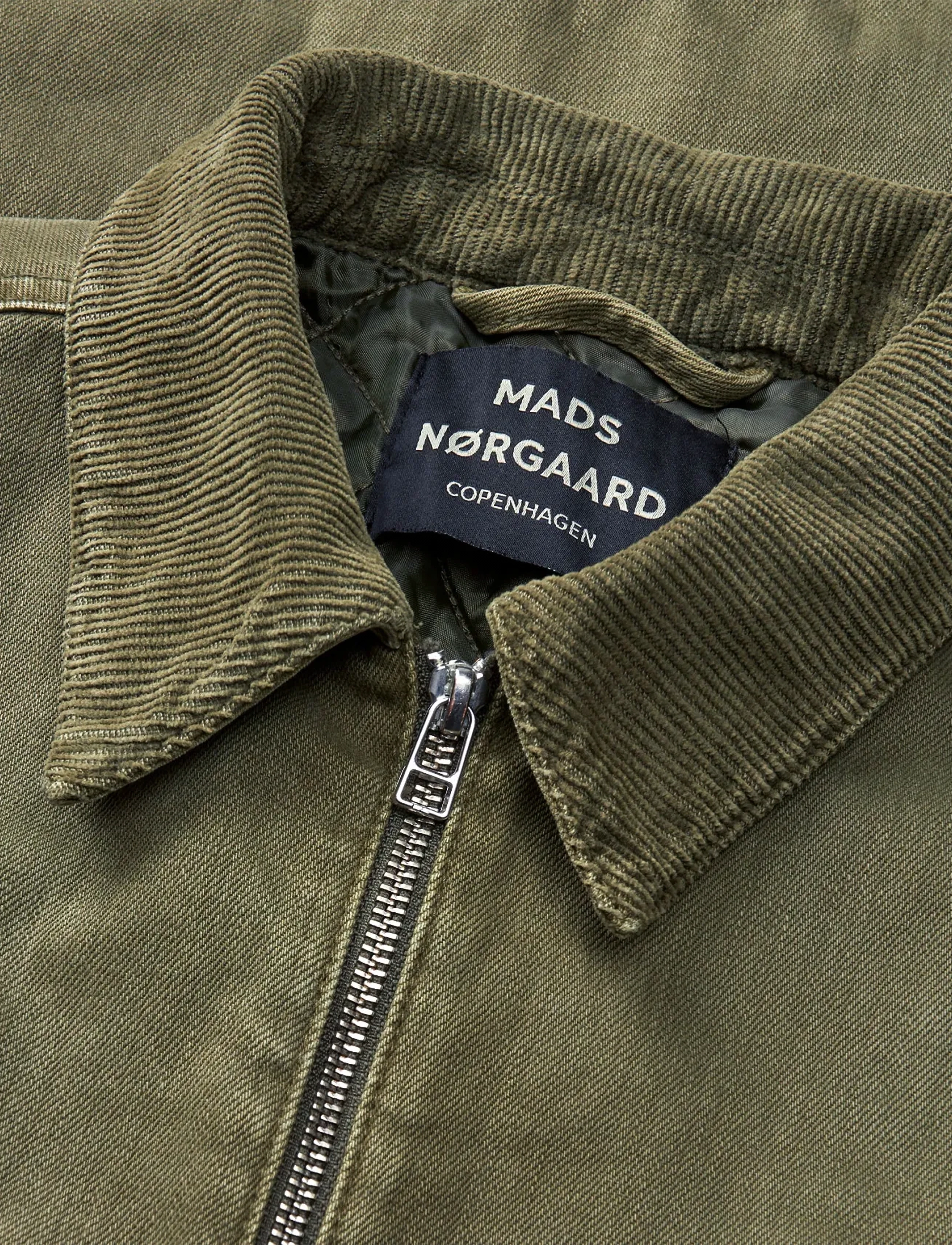 Mads Nørgaard - Soil Denim  Norton Padded Jacket - lined denim jackets - four leaf clover - 1