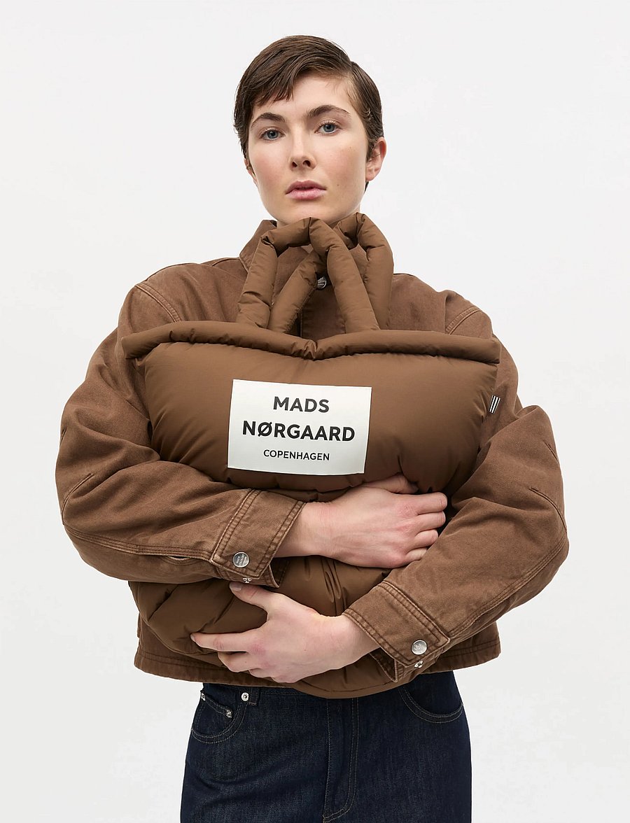 Mads Nørgaard - Light Ripstop Pillow Bag - kandekotid - cocoa - 0