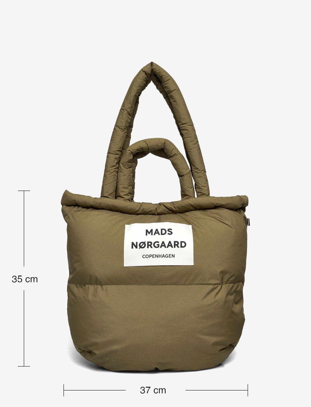 Mads Nørgaard - Light Ripstop Pillow Bag - tote bags - martini olive - 3