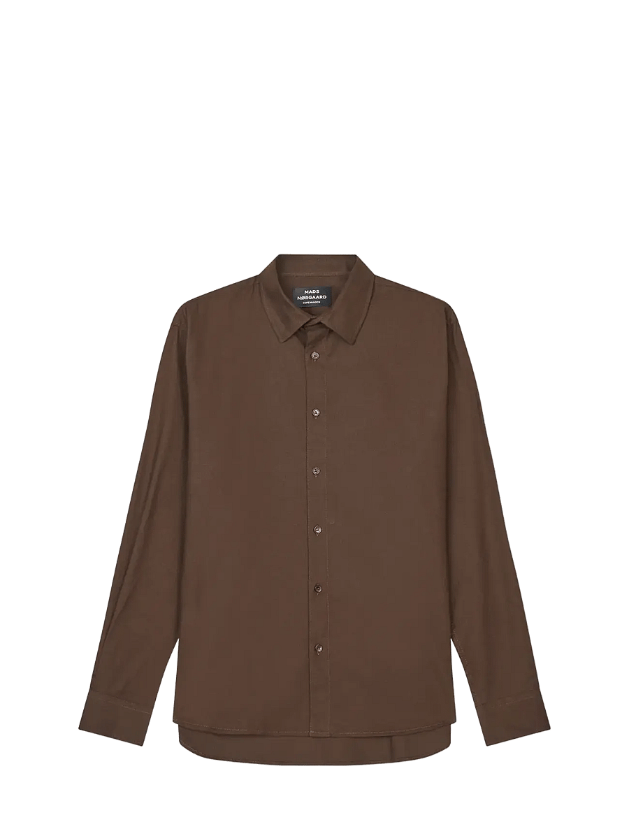 Mads Nørgaard - Cotton Flannel Sune Shirt - flanellsärgid - demitasse - 1