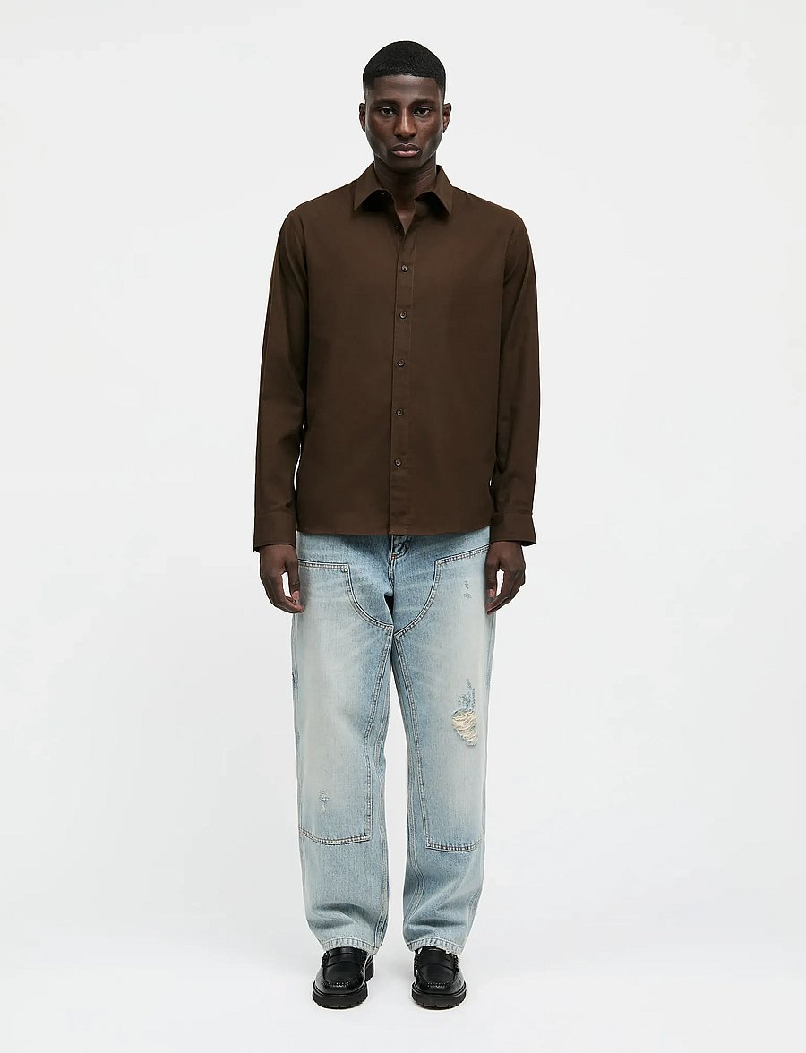 Mads Nørgaard - Cotton Flannel Sune Shirt - flanellsärgid - demitasse - 0