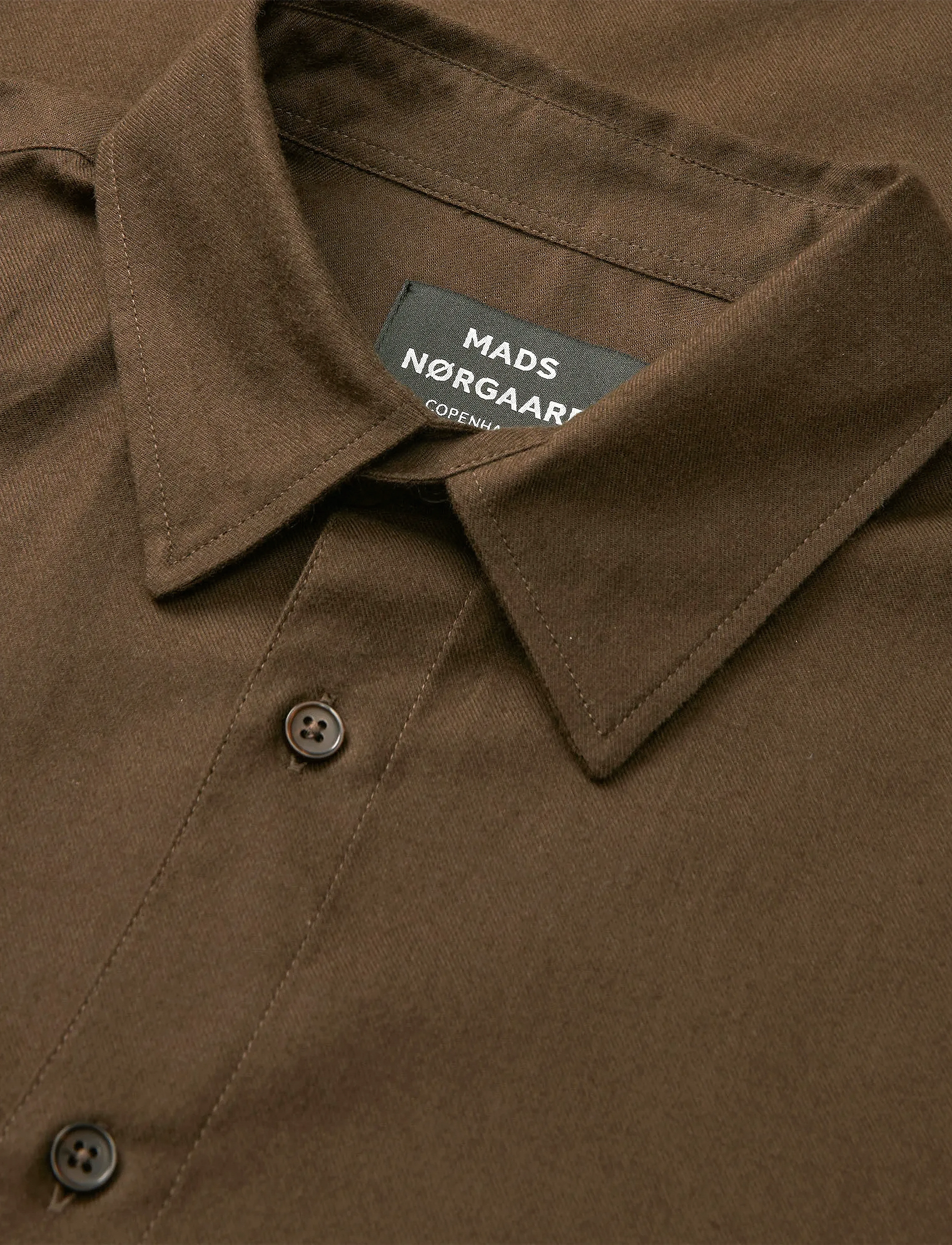 Mads Nørgaard - Cotton Flannel Sune Shirt - flanellsärgid - demitasse - 3