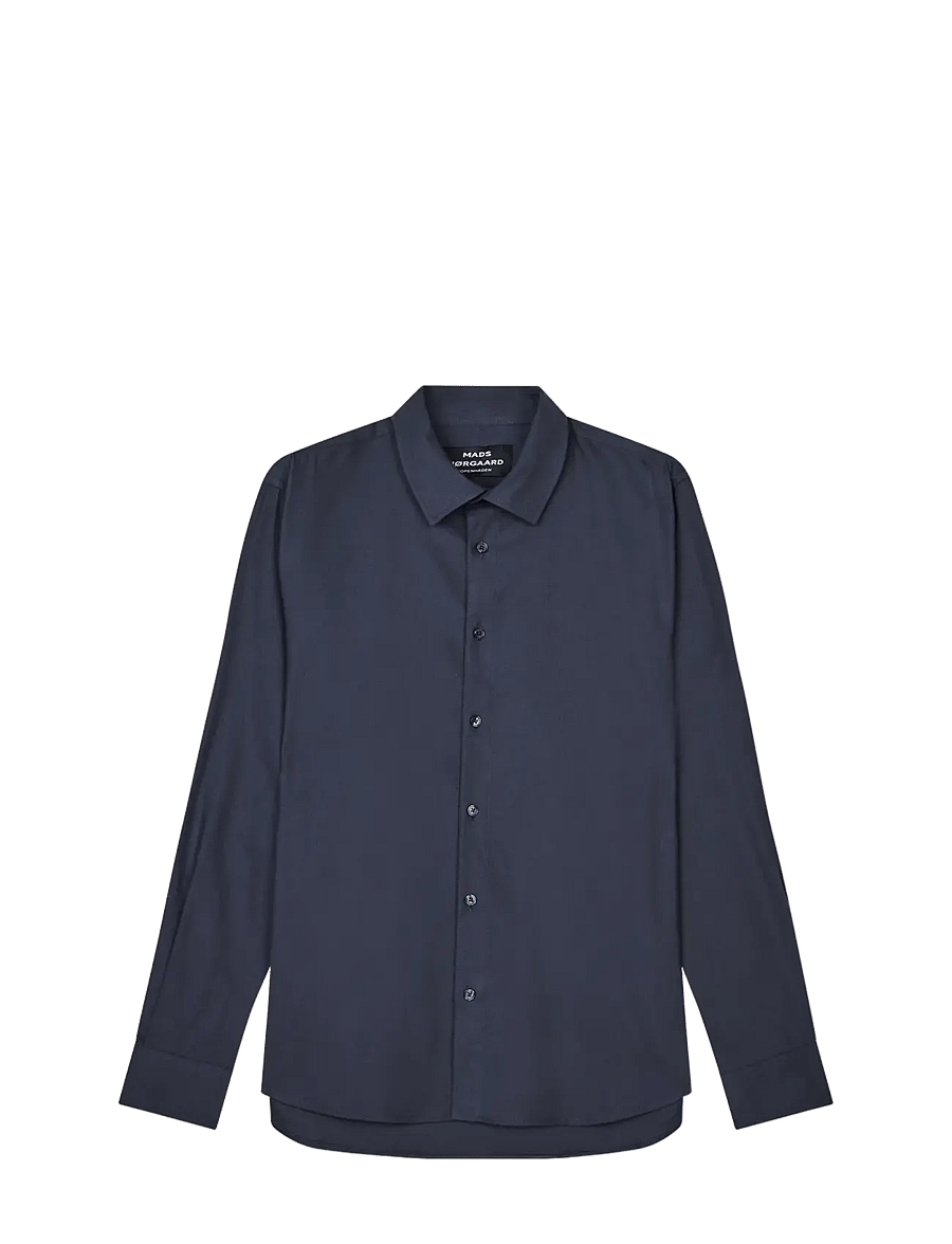 Mads Nørgaard - Cotton Flannel Sune Shirt - flannel-skjorter - parisian night - 0
