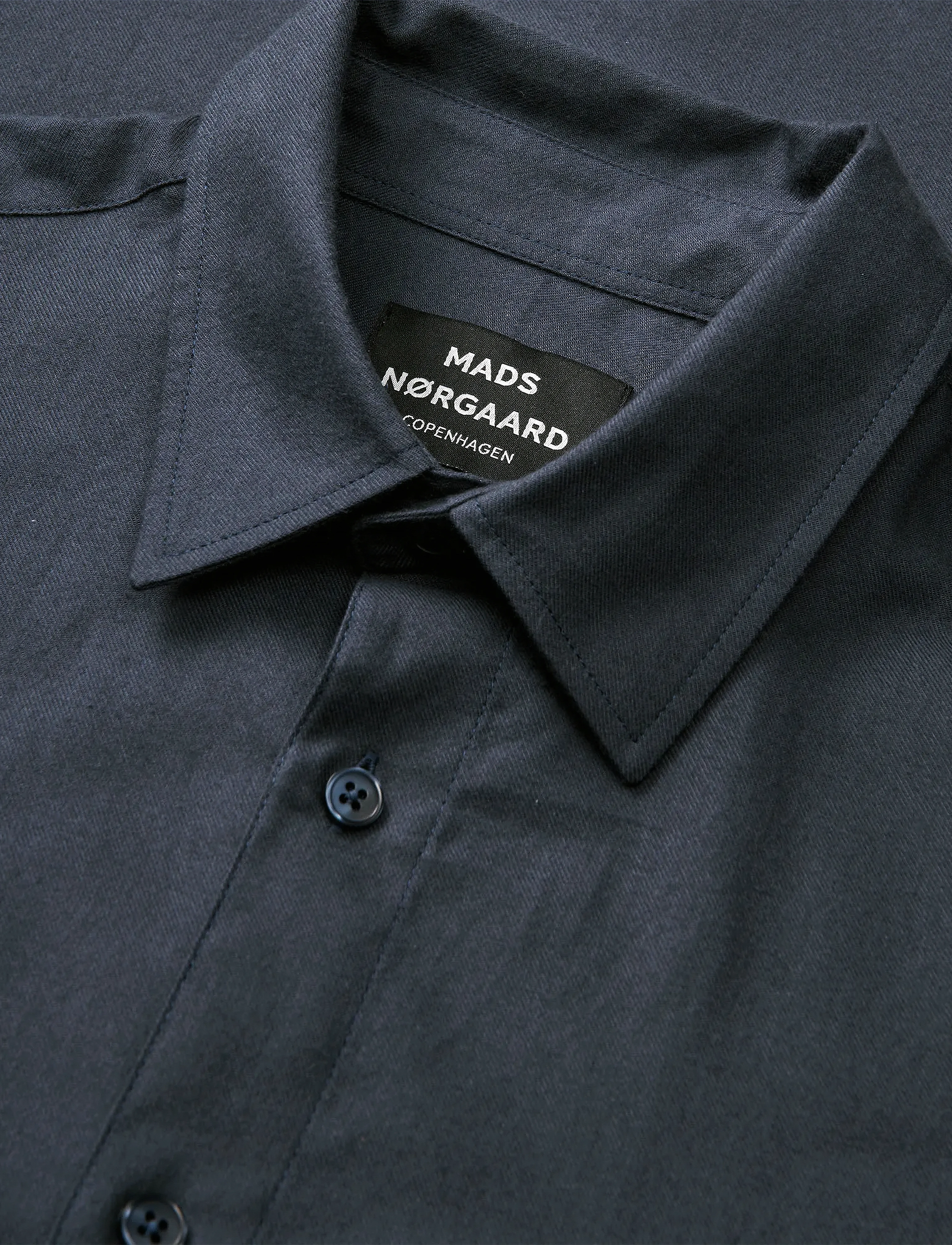 Mads Nørgaard - Cotton Flannel Sune Shirt - flannel-skjorter - parisian night - 1