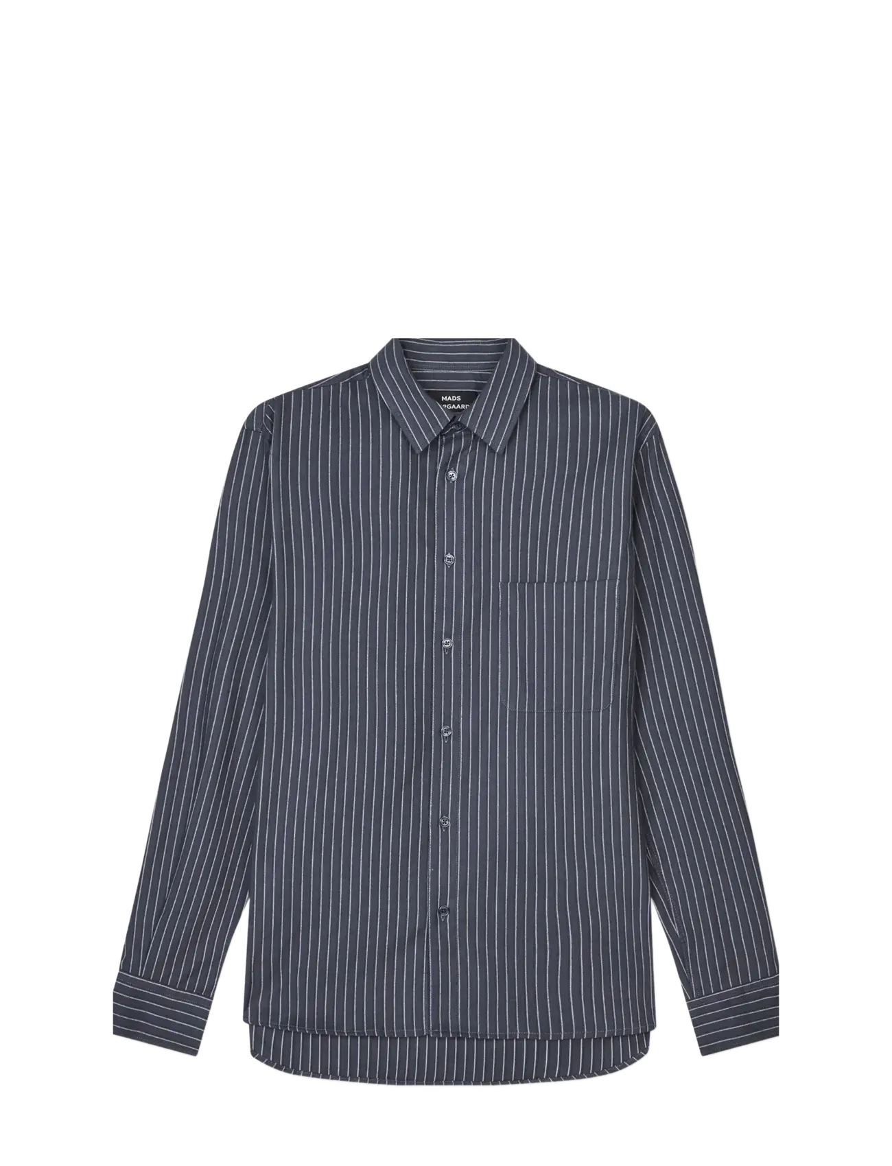 Mads Nørgaard - Cotton Flannel Stripe Sune Shirt - flanell-hemden - parisian night stripe - 1