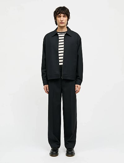 Mads Nørgaard Super Twill Travis Jacket - Clothing - BLACK / black