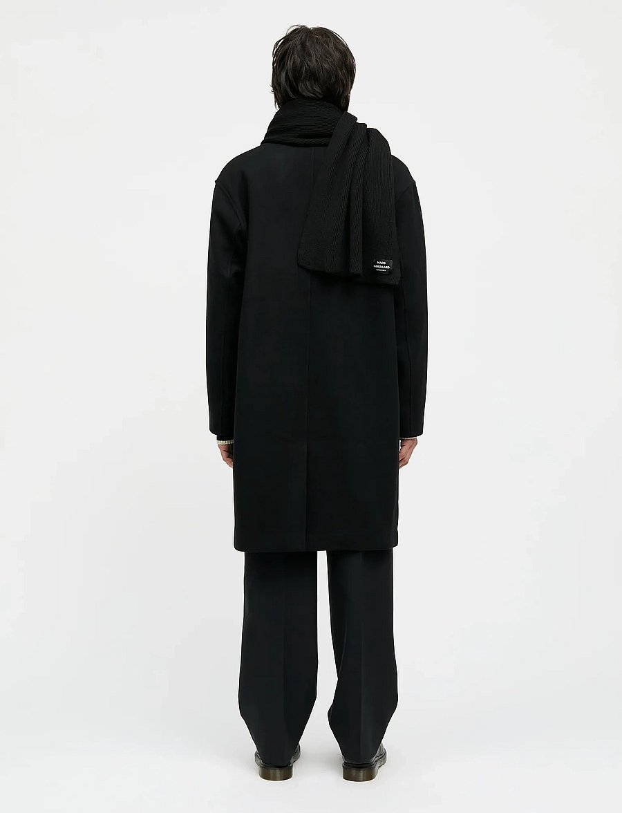 Mads Nørgaard - Compact Wool Curtis Coat - wełniane płaszcze - black - 2