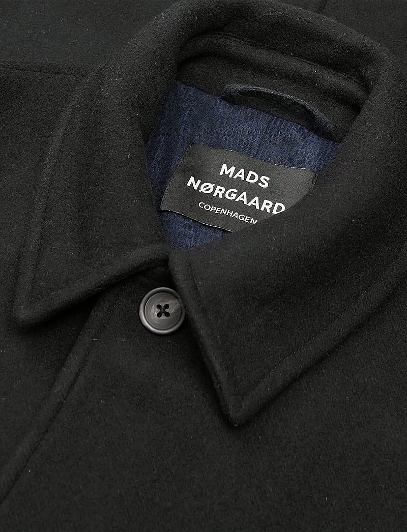 Mads Nørgaard - Compact Wool Curtis Coat - winterjacken - black - 3