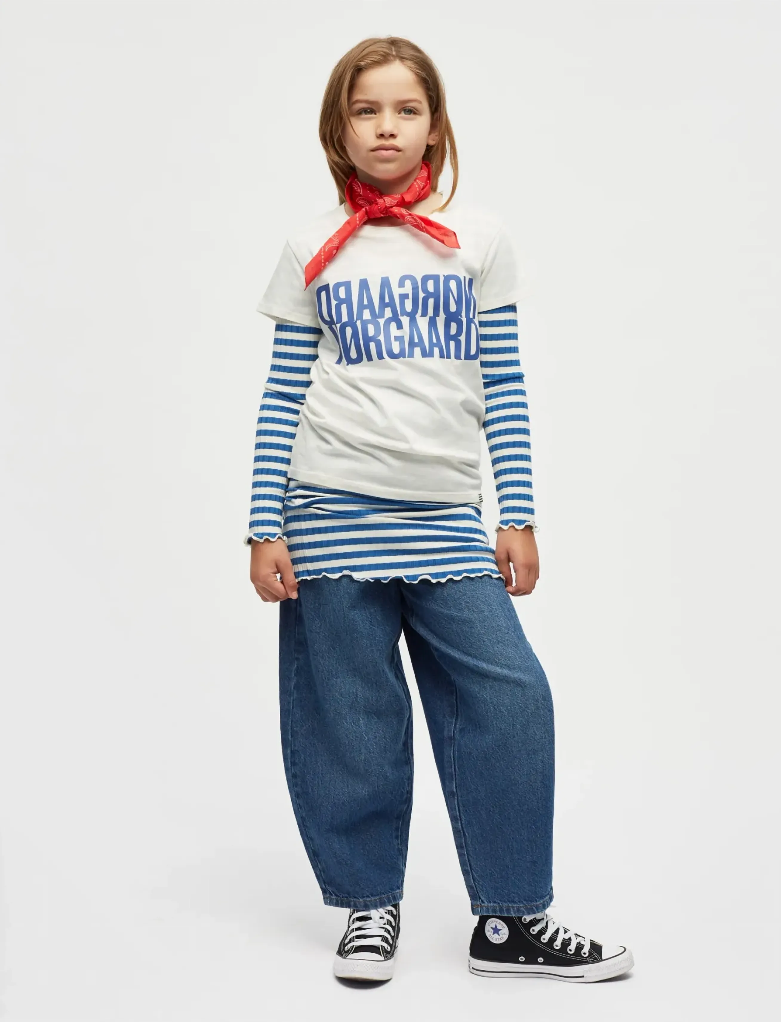 Mads Nørgaard Hildred Blue Penni Pants - Broeken - BLUE WASH / blue