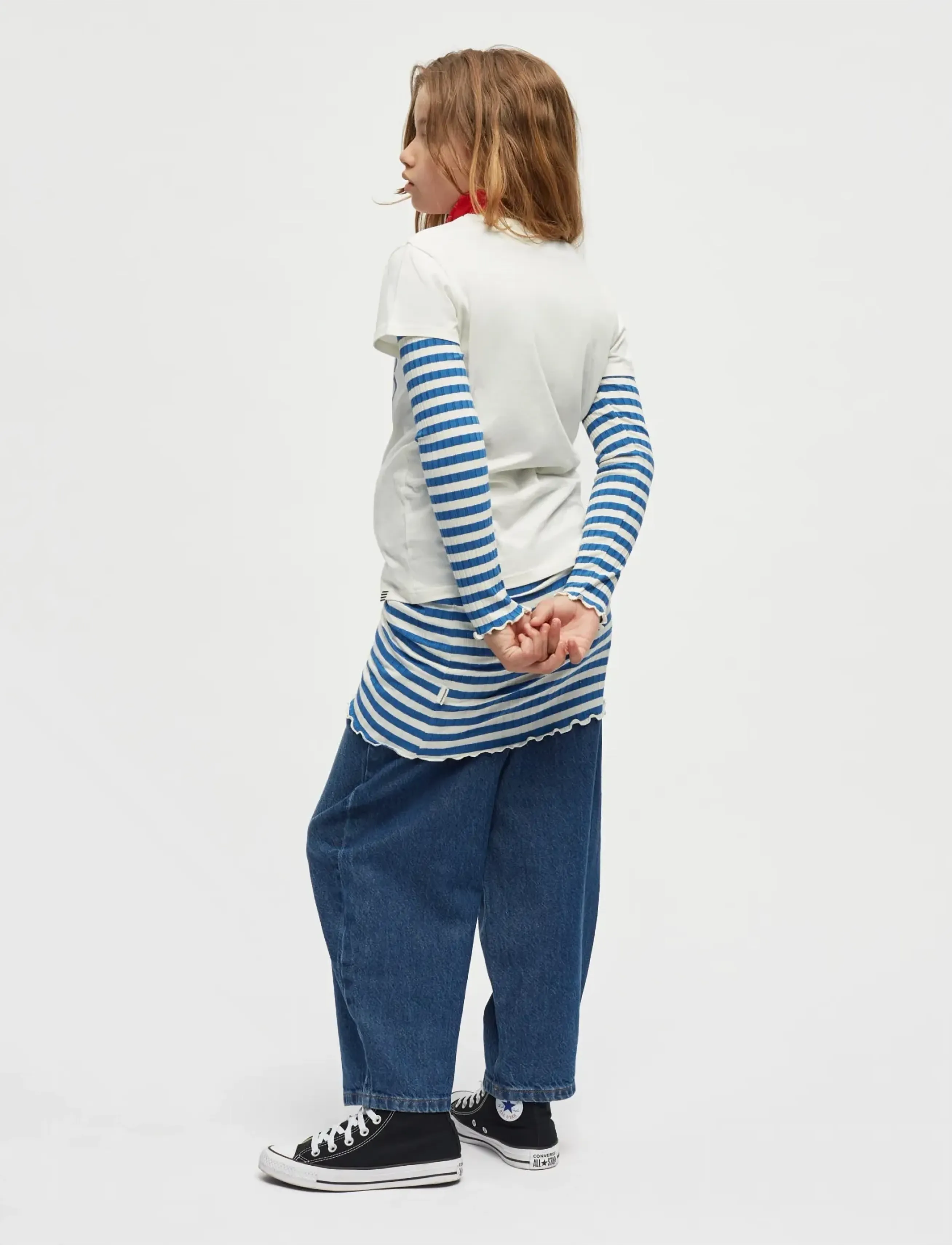 Mads Nørgaard - Hildred Blue Penni Pants - trousers - blue wash - 3