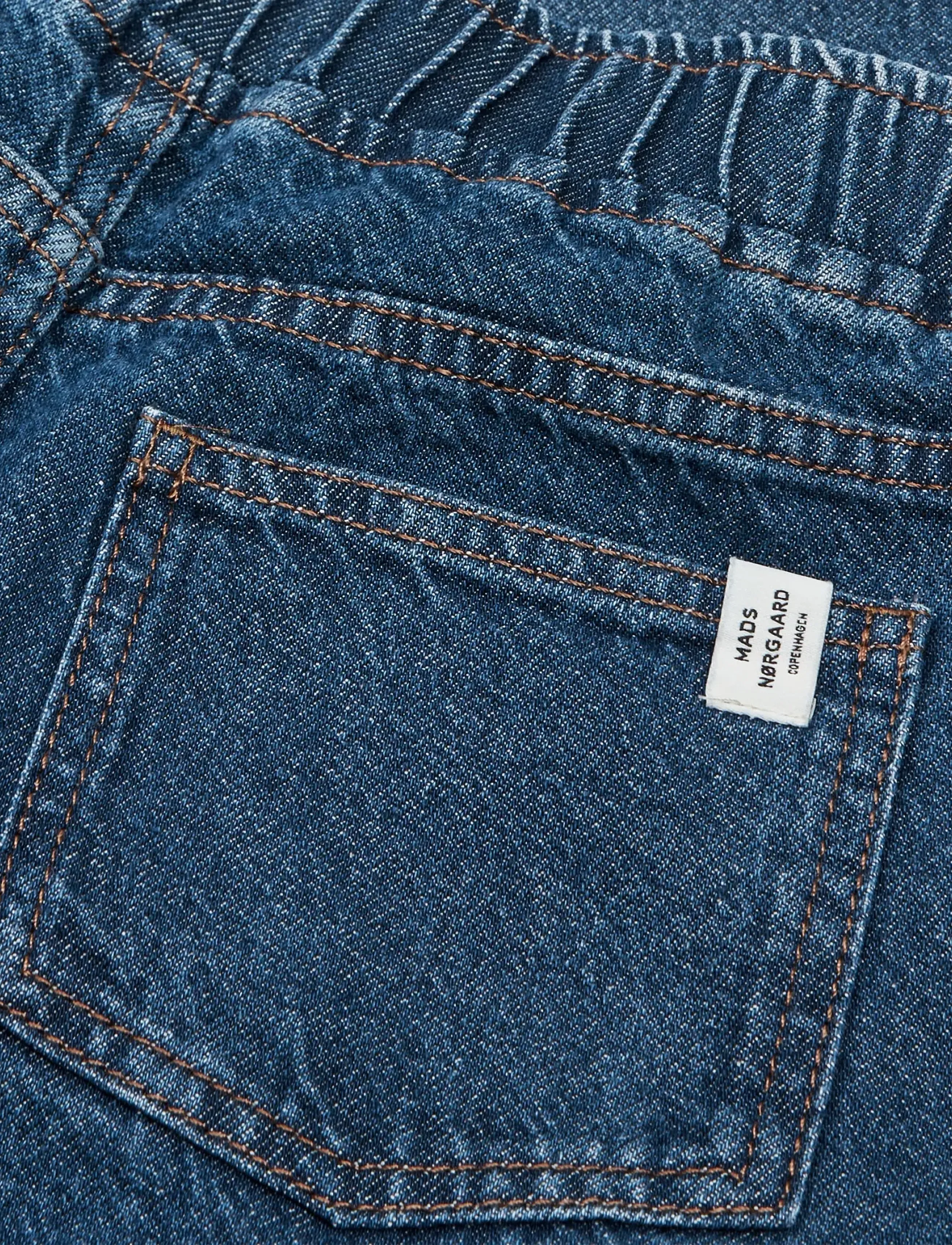 Mads Nørgaard - Hildred Blue Penni Pants - trousers - blue wash - 4
