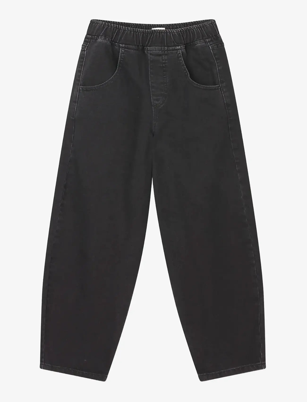 Mads Nørgaard - Hildred Black Penni Pants - bukser - washed black - 0