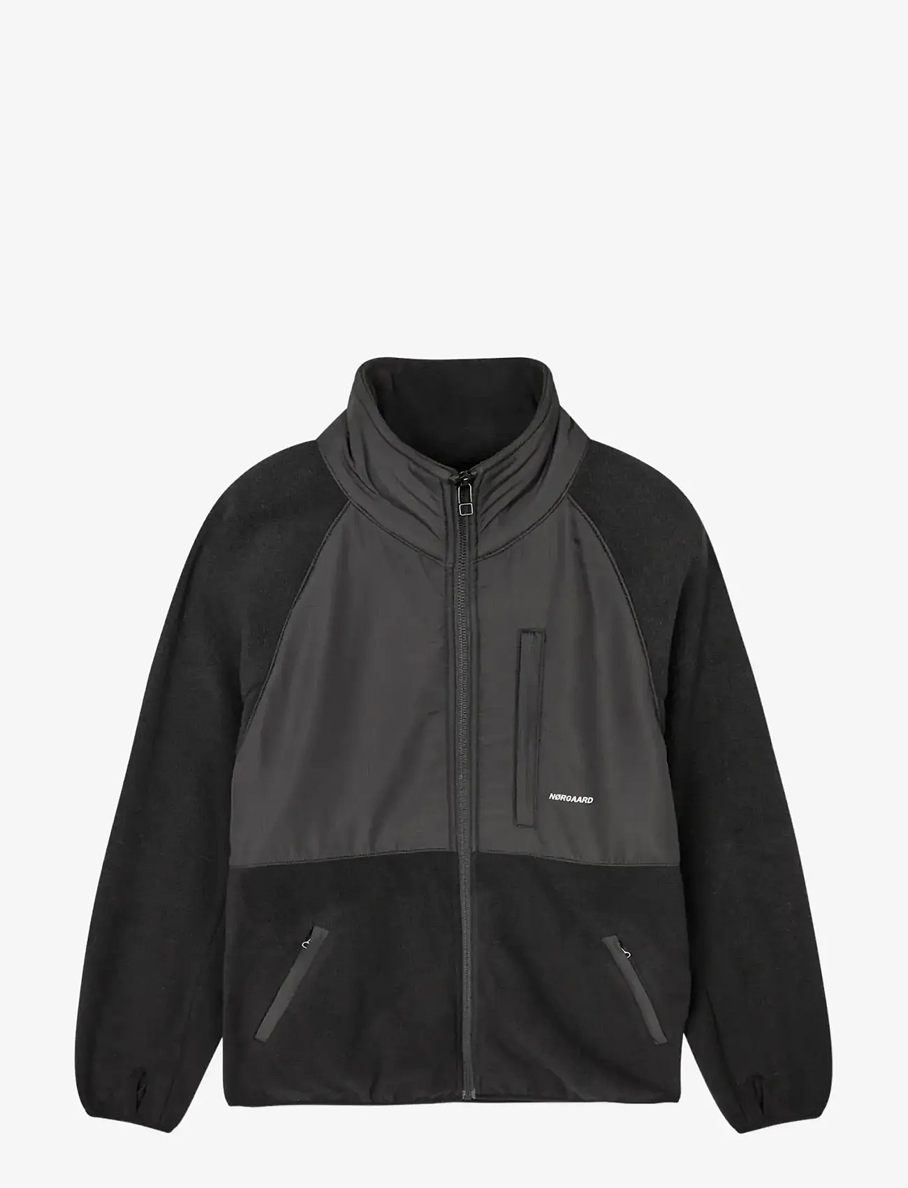 Mads Nørgaard - Soft Fleece Taki Jacket - fleecejakker - jet black - 1