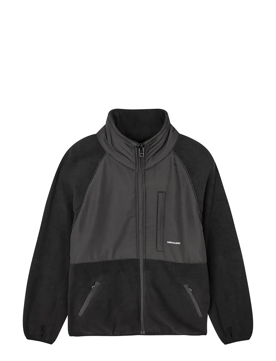 Mads Nørgaard - Soft Fleece Taki Jacket - fleecejacken - jet black - 1