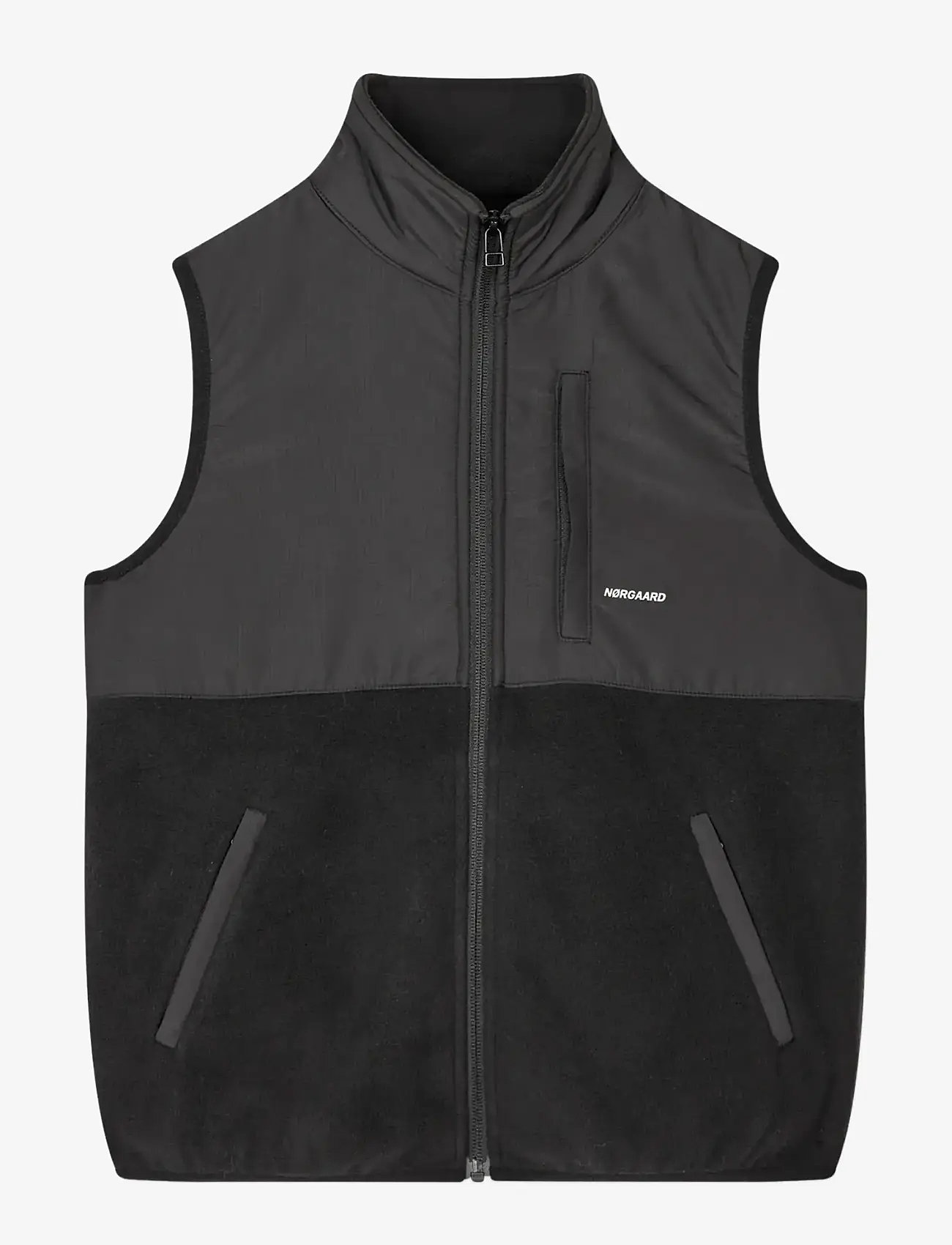 Mads Nørgaard - Soft Fleece Takito Vest - shop efter alder - jet black - 1