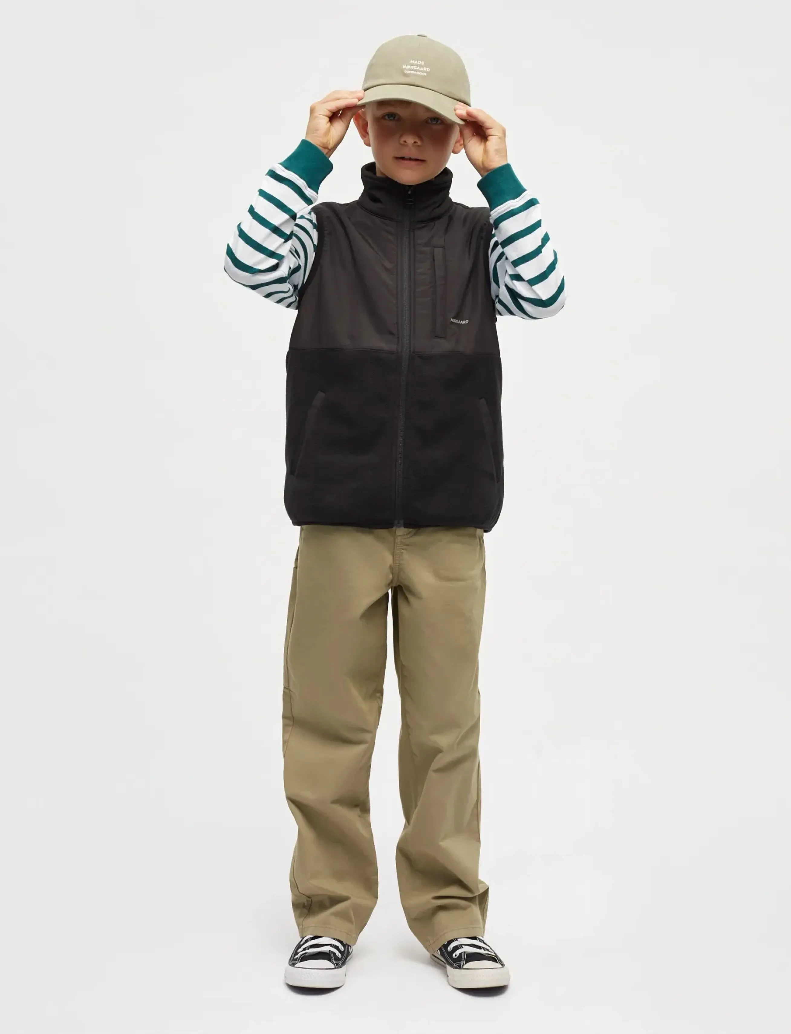 Mads Nørgaard Soft Fleece Takito Vest, Børn, Fleece Vest, Sort, Str: 152