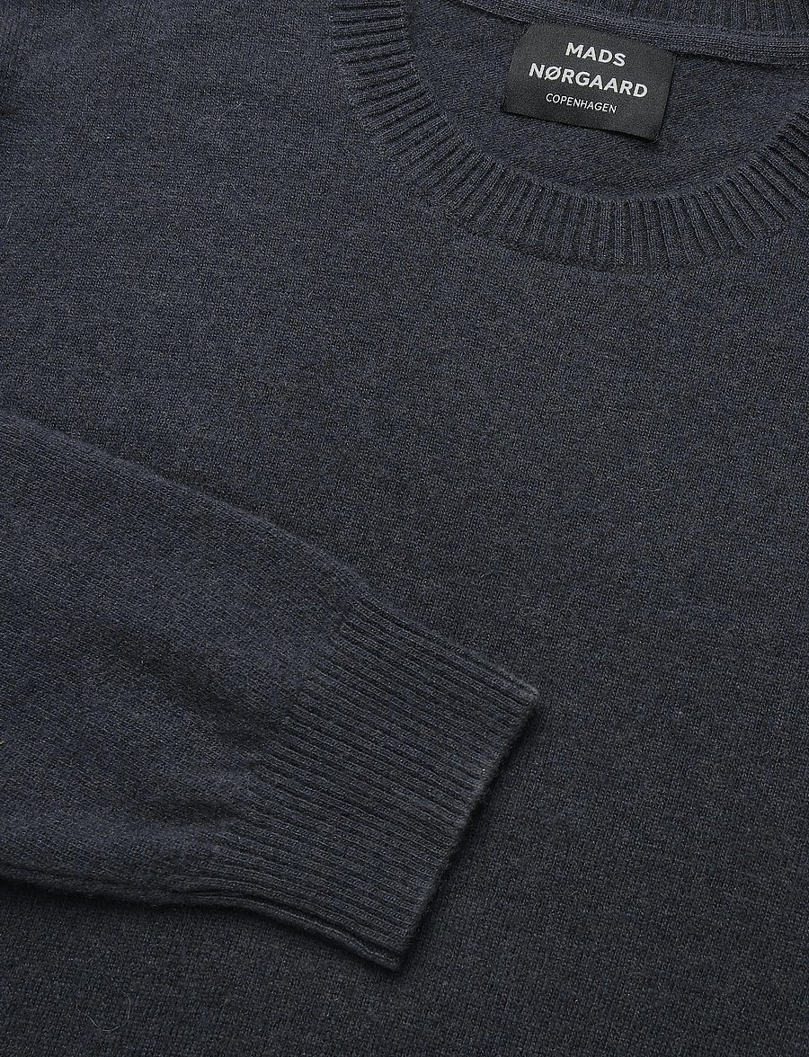 Mads Nørgaard - Super Wool Karsten Knit - Ümara kaelusega - asphalt - 2