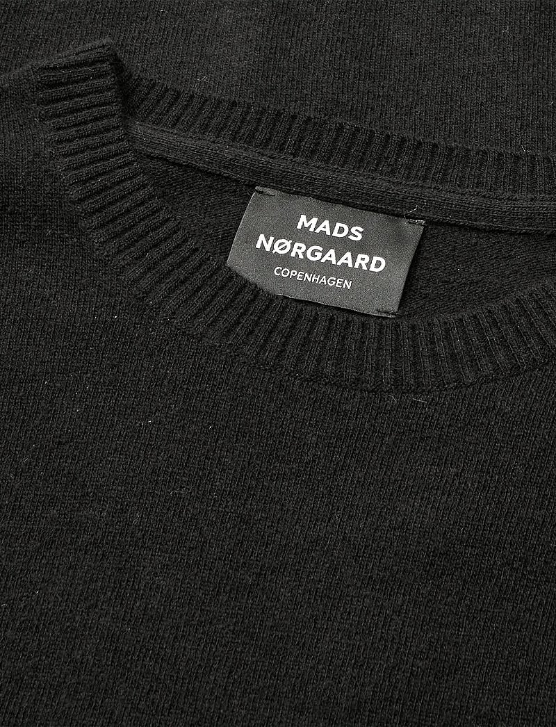 Mads Nørgaard - Super Wool Karsten Knit - rund hals - black - 3