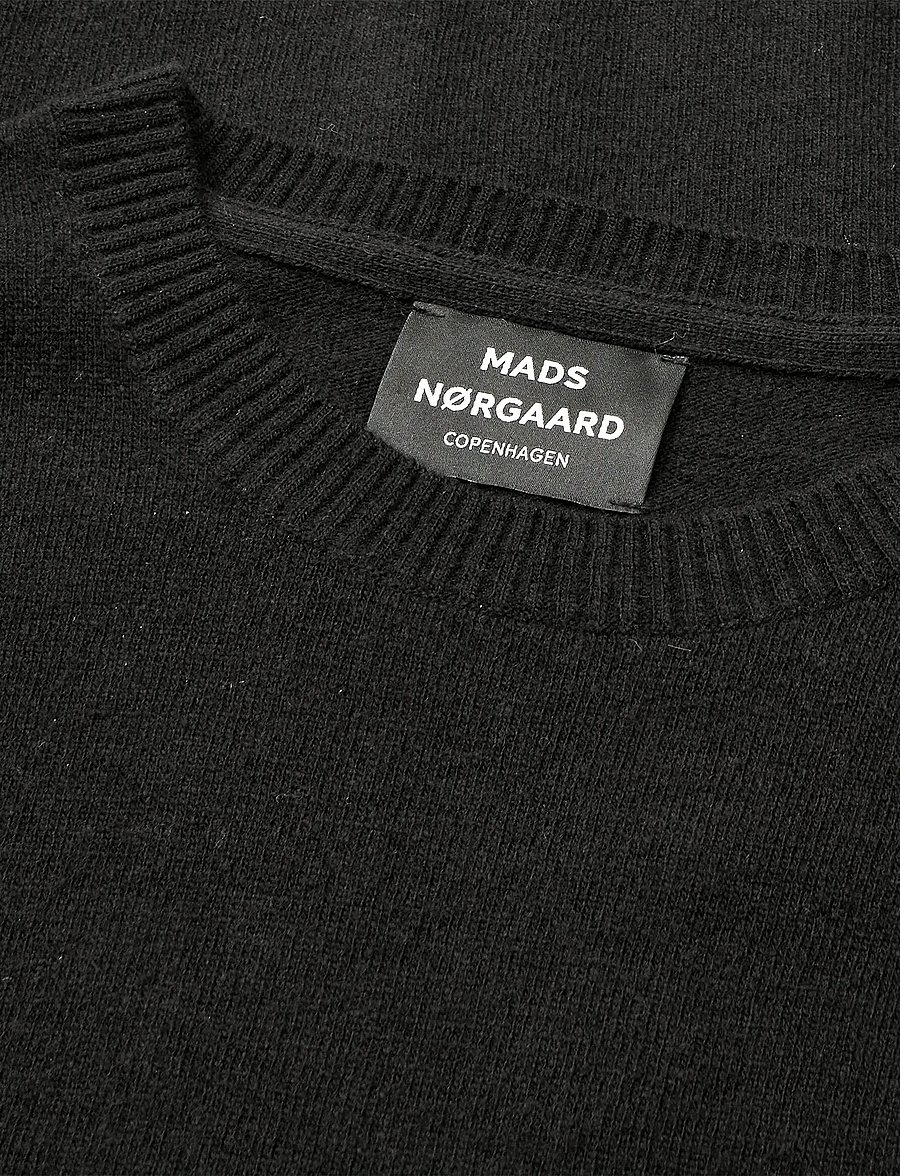 Mads Nørgaard - Super Wool Karsten Knit - rundhalsad - black - 3