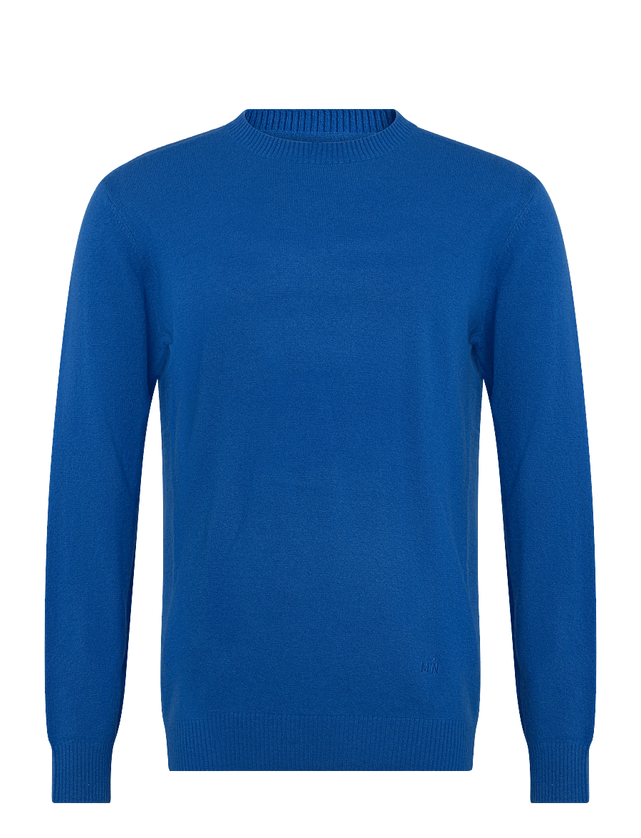 Mads Nørgaard - Super Wool Karsten Knit - rundhalsad - lapis blue - 0