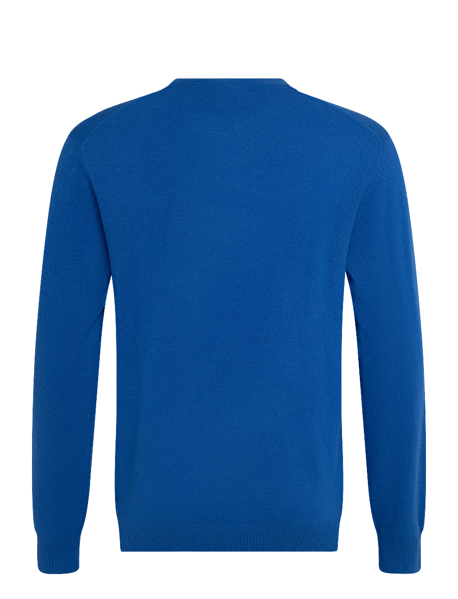 Mads Nørgaard - Super Wool Karsten Knit - rundhalsad - lapis blue - 1
