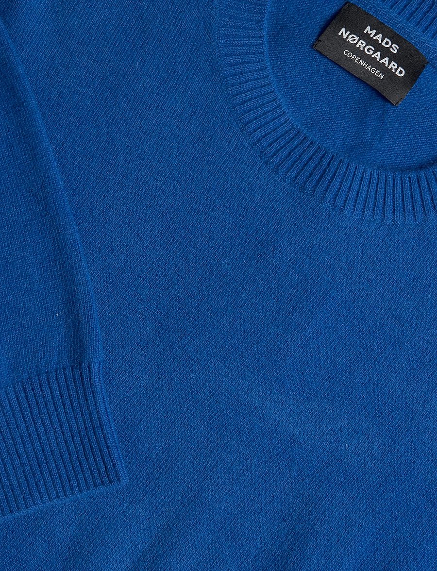 Mads Nørgaard - Super Wool Karsten Knit - rundhalsad - lapis blue - 2