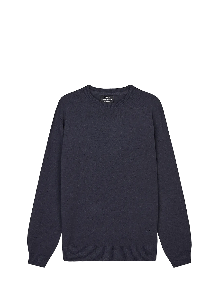 Mads Nørgaard - Super Wool Karsten Knit - pyöreäaukkoiset - parisian night - 0
