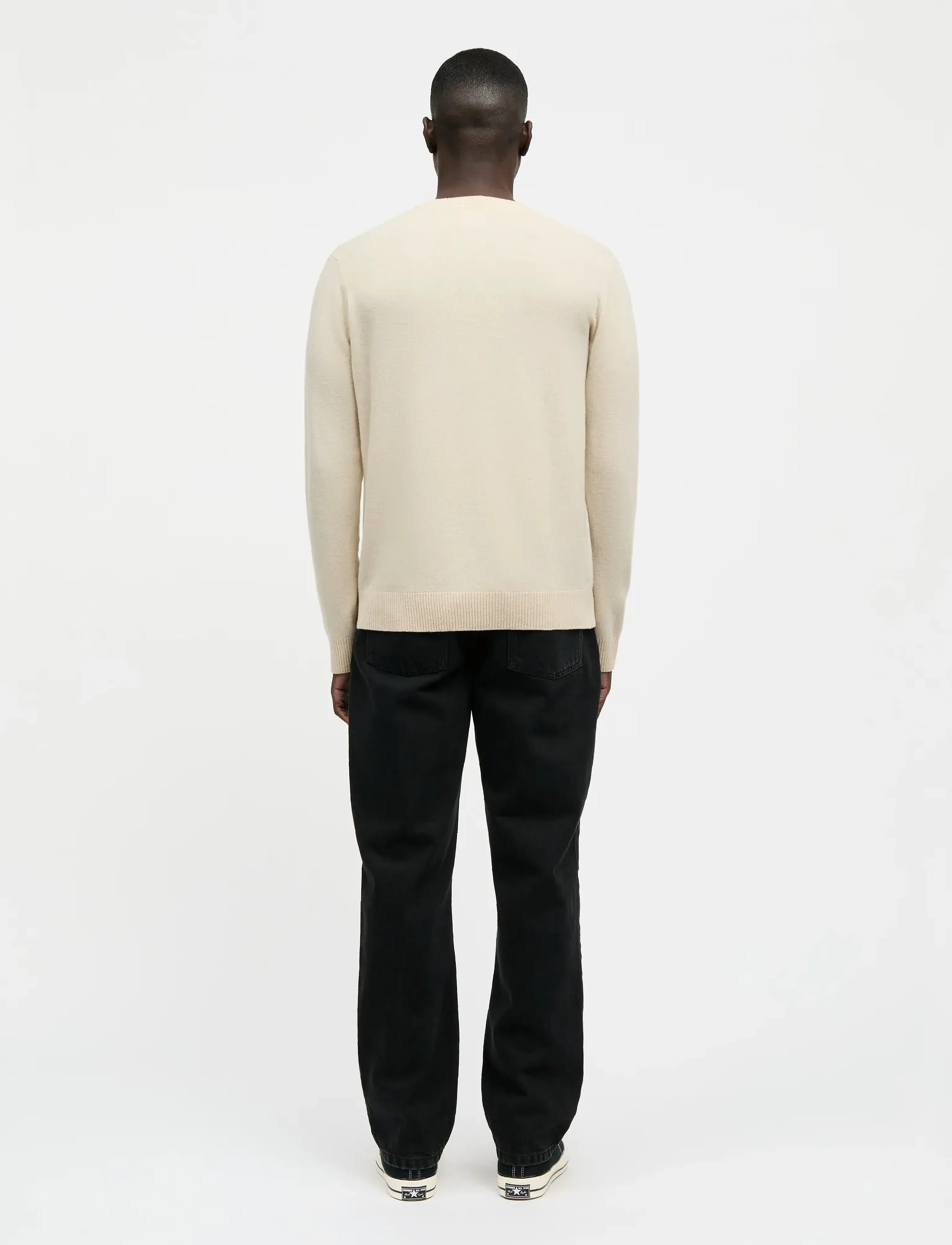 Mads Nørgaard - Super Wool Karsten Knit - rundhals - rainy day - 2