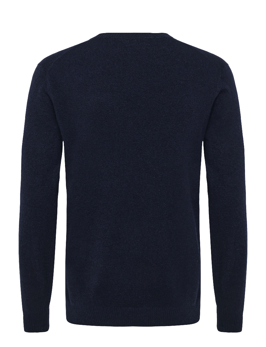 Mads Nørgaard - Super Wool Karsten Knit - round necks - sky captain - 1