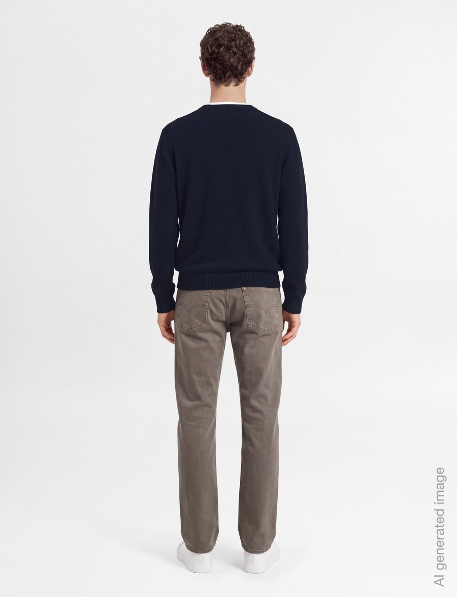 Mads Nørgaard - Super Wool Karsten Knit - rund hals - sky captain - 4