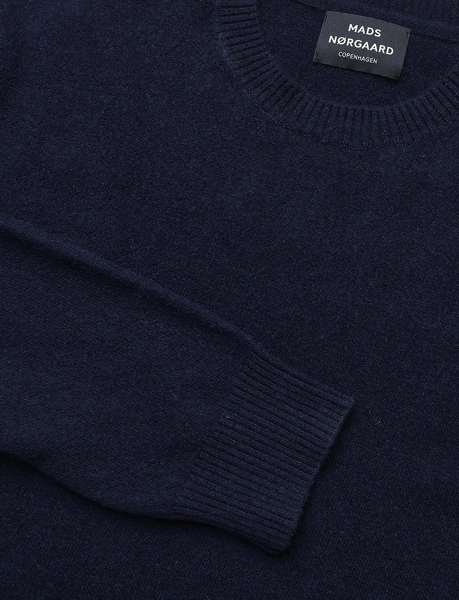 Mads Nørgaard - Super Wool Karsten Knit - round necks - sky captain - 2