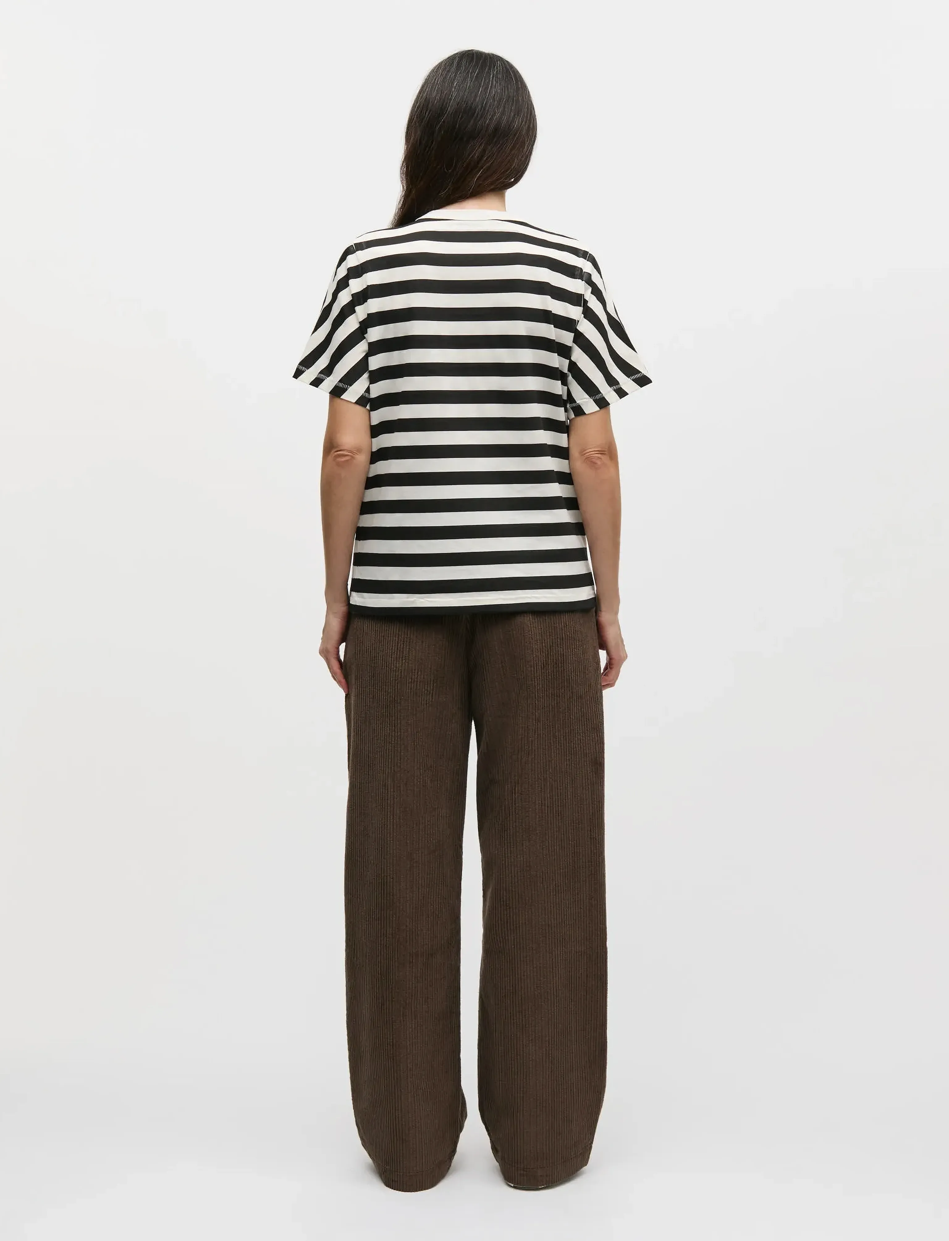 Mads Nørgaard - Pretty Cord Carly Pants - broeken met rechte pijp - demitasse - 2