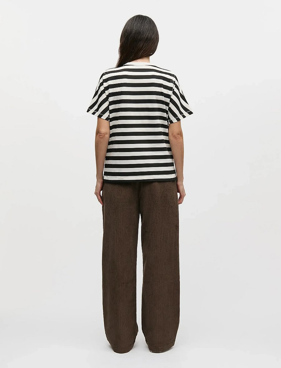 Mads Nørgaard - Pretty Cord Carly Pants - hose mit geradem bein - demitasse - 2