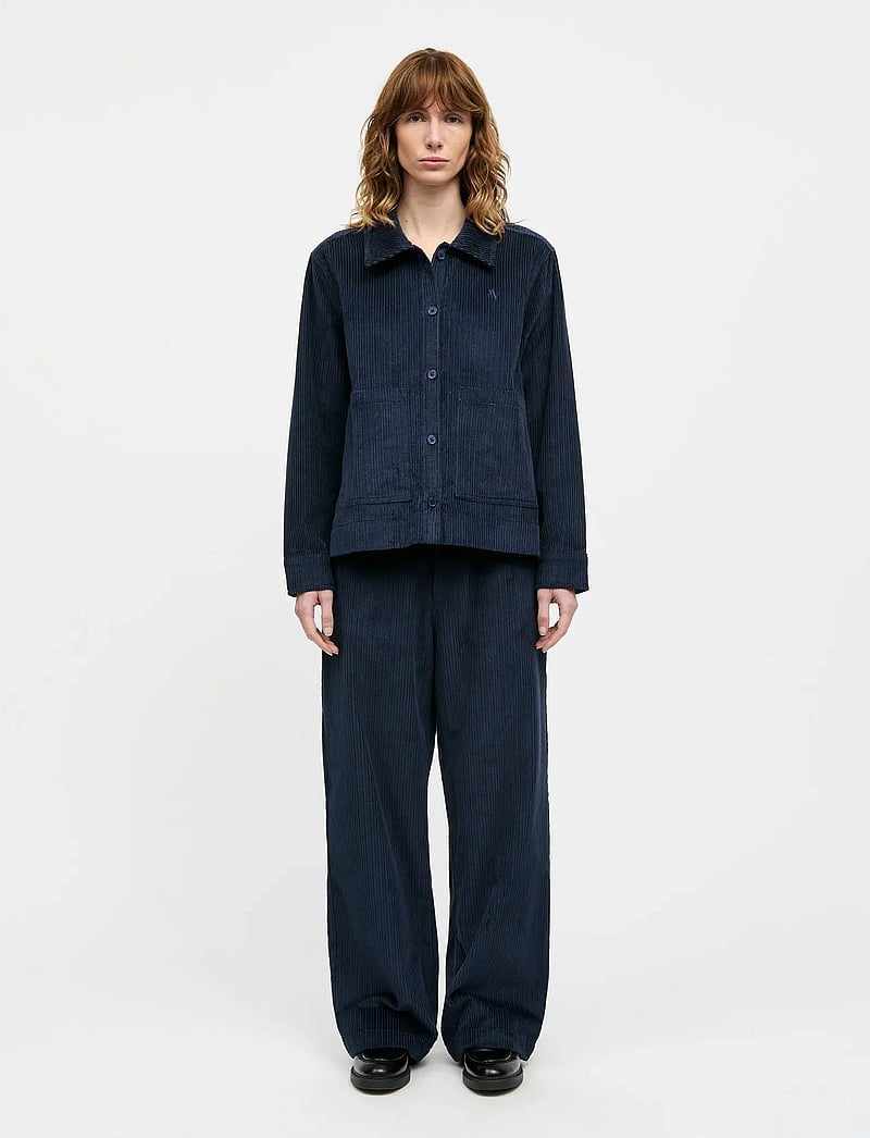 Mads Nørgaard - Pretty Cord Carly Pants - bukser med lige ben - parisian night - 0