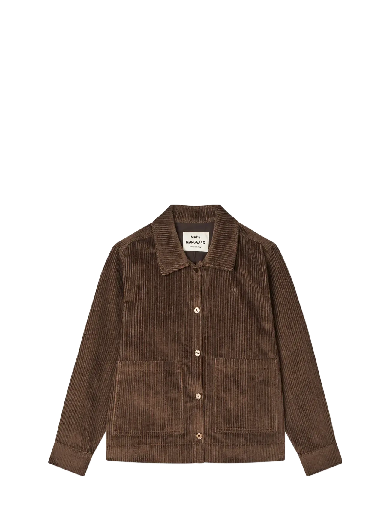 Mads Nørgaard Pretty Cord Gaila Shirt - Mads Nørgaard - DEMITASSE / brown